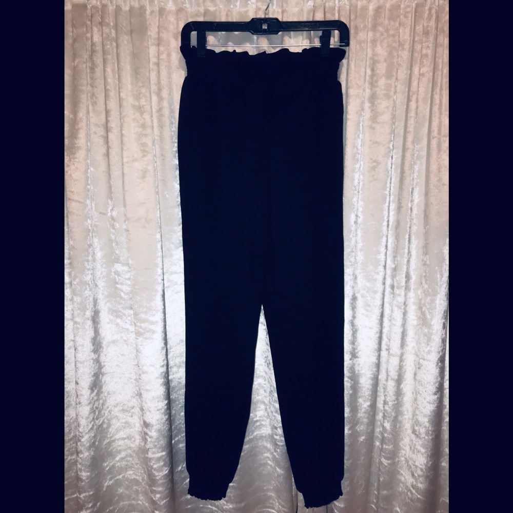 BEBE paper bag waist pants
